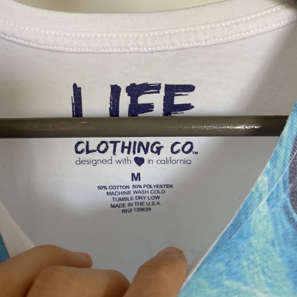 Vintage life clothing co. Made in USA designed in California M preowned oversize - Picture 4 of 7